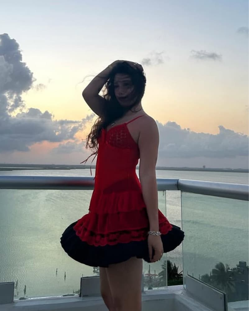 Vintage Red Baby Doll Dress  - Image 2