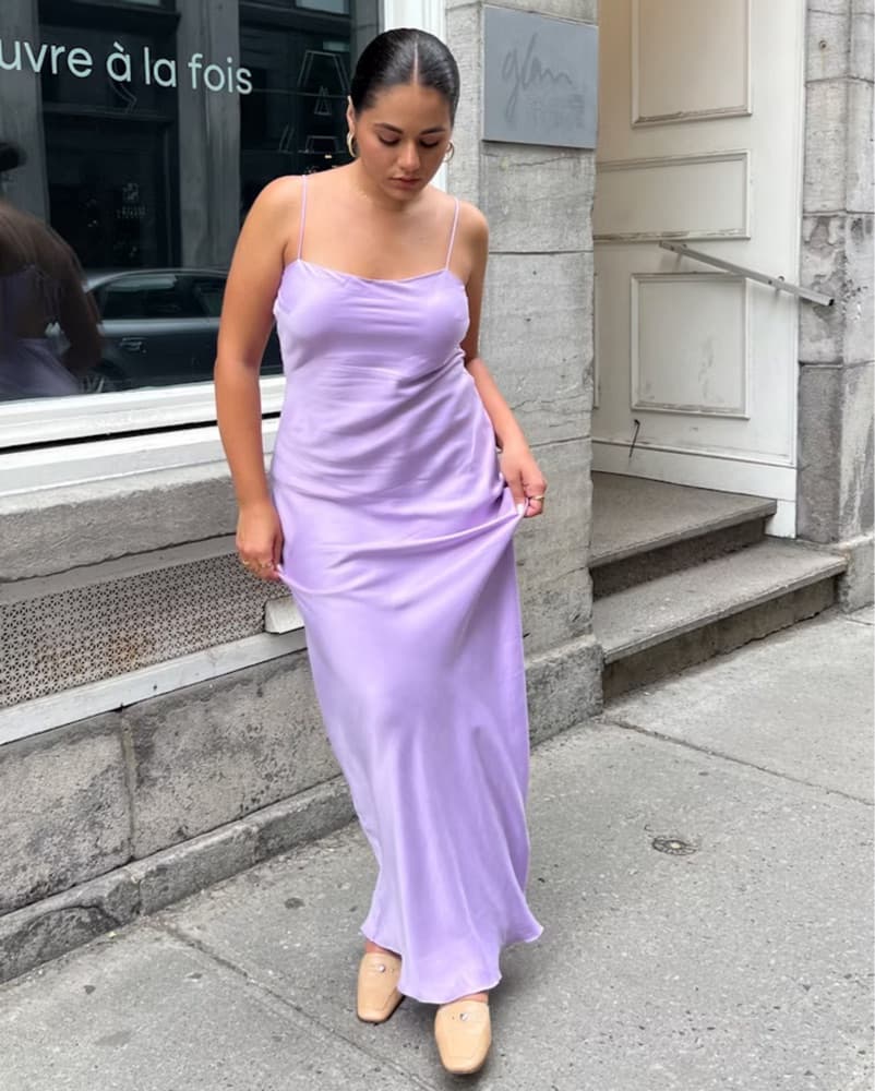 Djerf Avenue Dream Dress Iris - Image 1