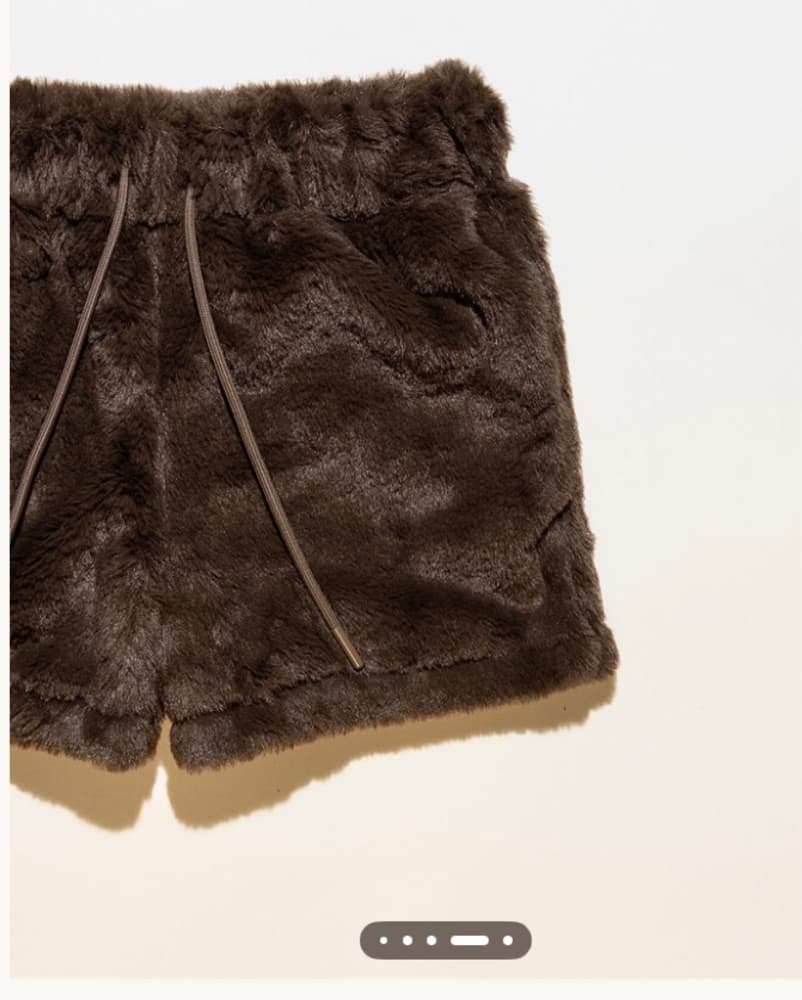 Fricki Soft Fluffy Shorts Mocha - Image 1