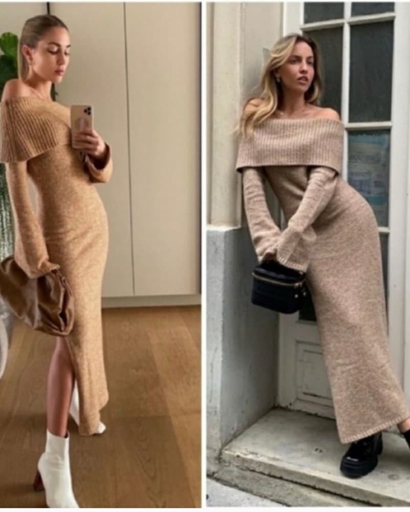 Warm brown Cult Gaia Knit Dress - Image 3