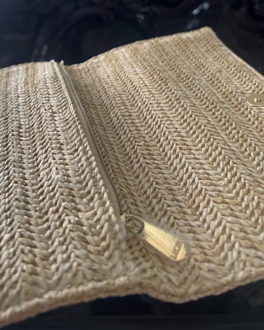 Dior Raffia Pouch - Image 3