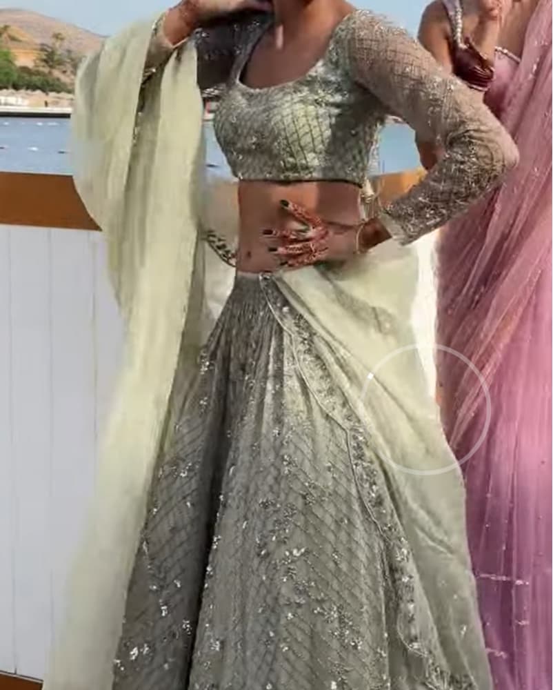 Astha Narang Light Green Lehenga - Image 4