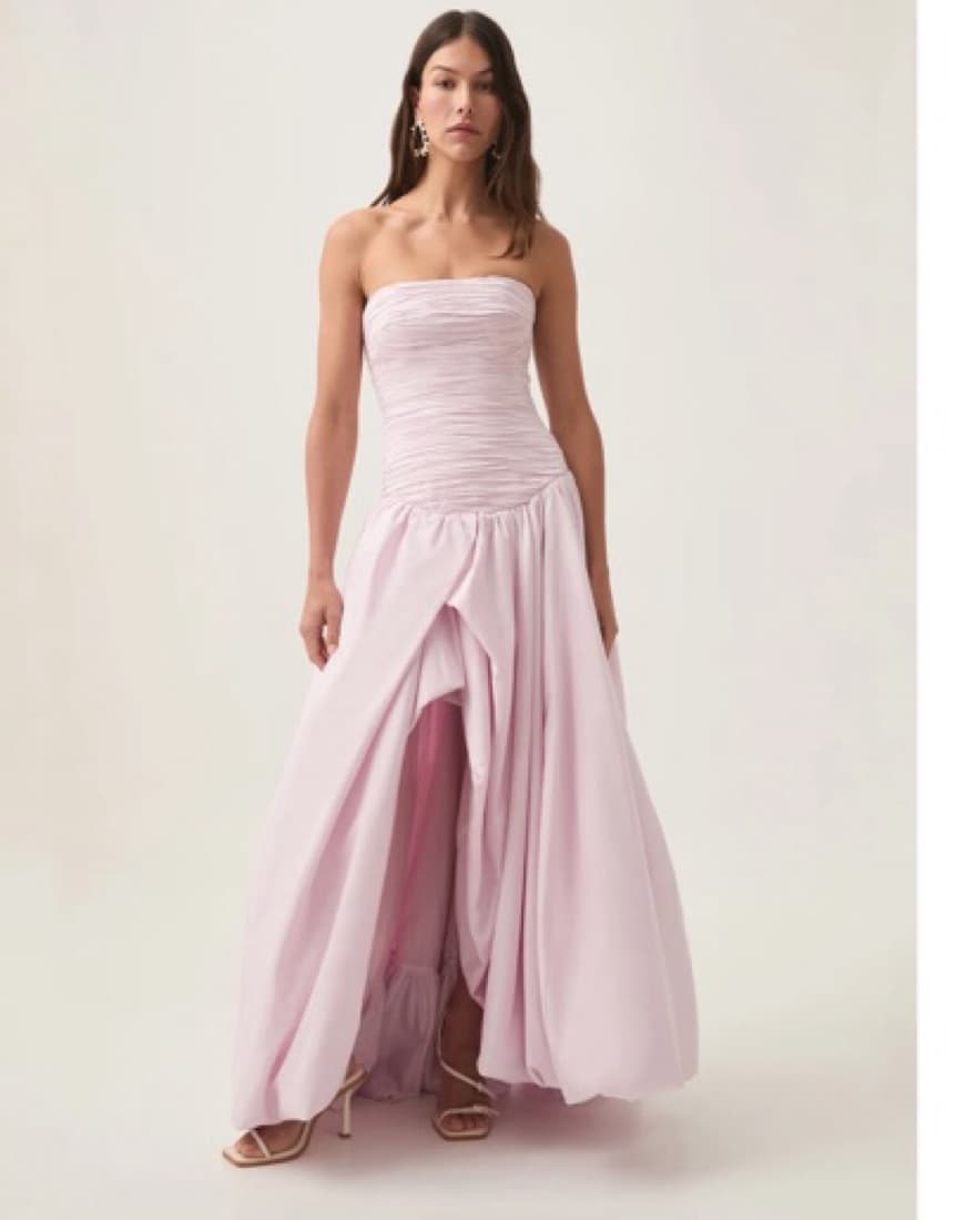 Aje. Pink Bubble Hem Dress - Image 1