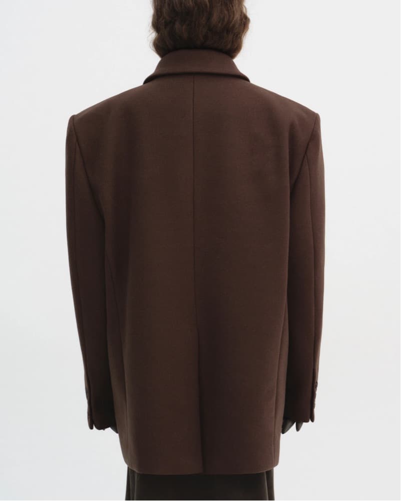 Source Unknown Brown Wool Blazer - Image 4