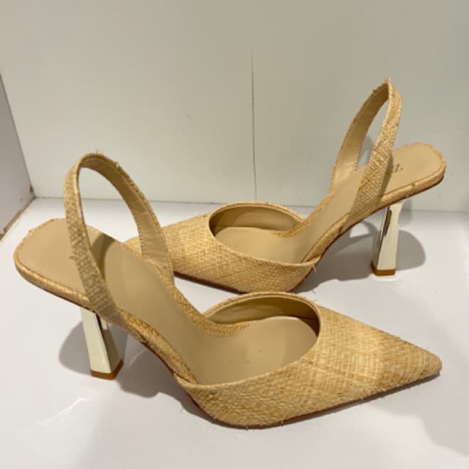 Zara Rattan Heels - Image 4