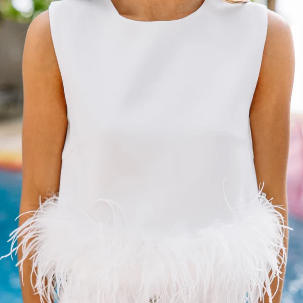 White Feather Top  - Image 2