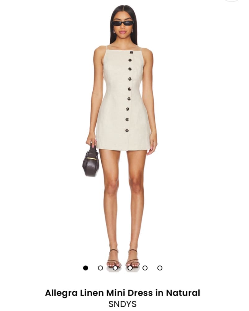 SNDYS Linen Mini Dress - Image 1