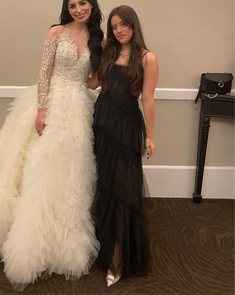 Black Tulle BCBG Gown Wedding Guest - Image 5