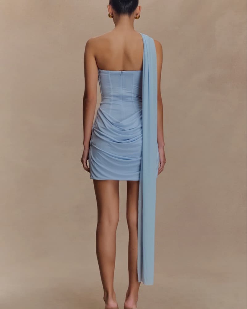 Meshki Mattea Dress in Powder Blue - Image 3