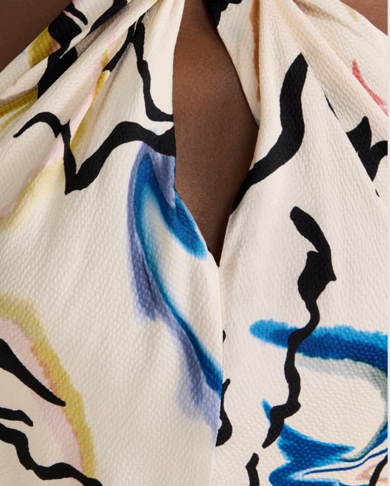 Tanya Taylor Halter Dress Gown Low Back - Image 5