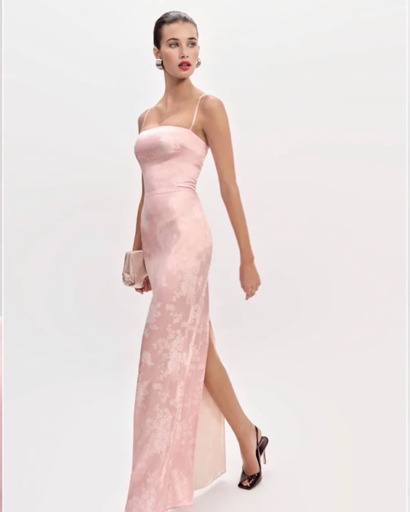 Reformation Pink Frankie Dress - Image 1