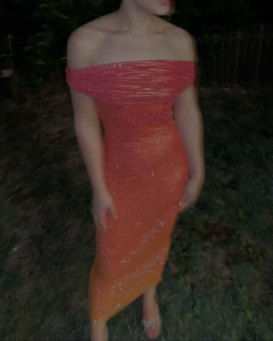 Self-Portrait rhinestone midi dress - Image 2