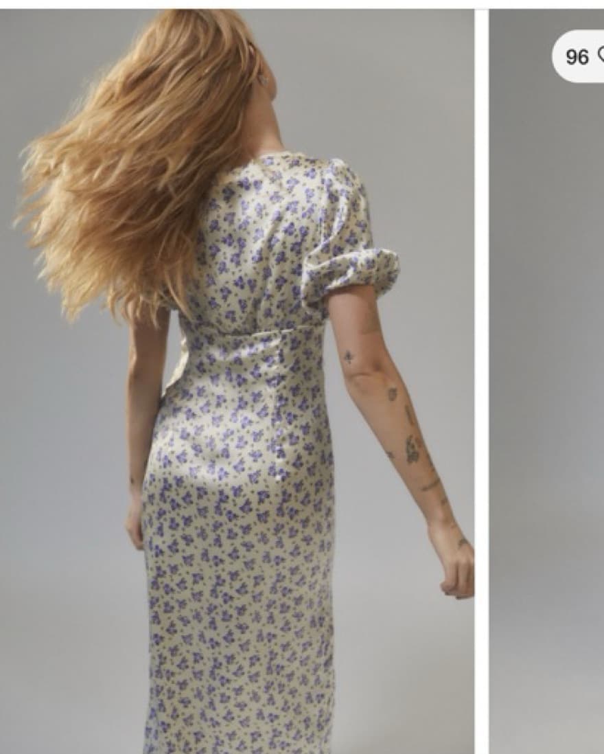 Floral Silk Urban Outfitters Dress - Image 2