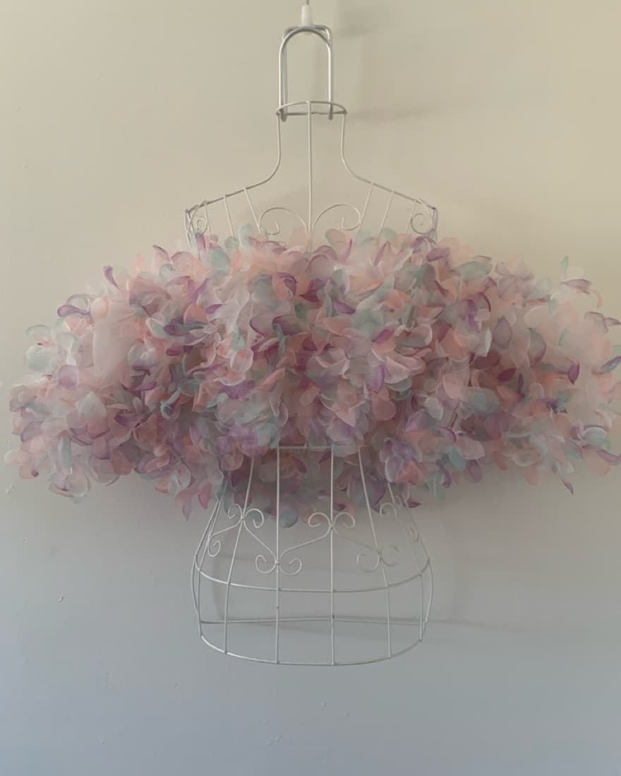 Lirika Matoshi Pastel Organza Crop Top - Image 4
