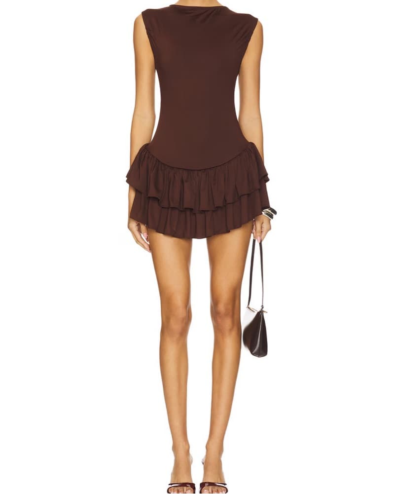 Belle Anna Ballerina Dress in carob - Image 3