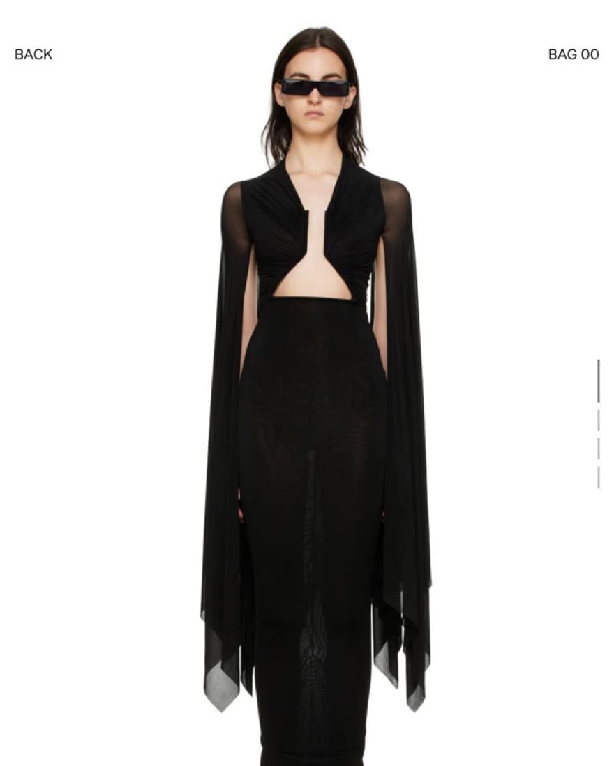 Rick Owens Black Maxi Dress - Image 4