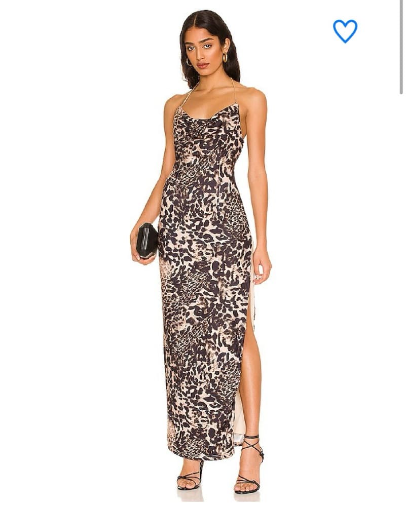 Superdown Leopard Print Maxi Dress - Image 1