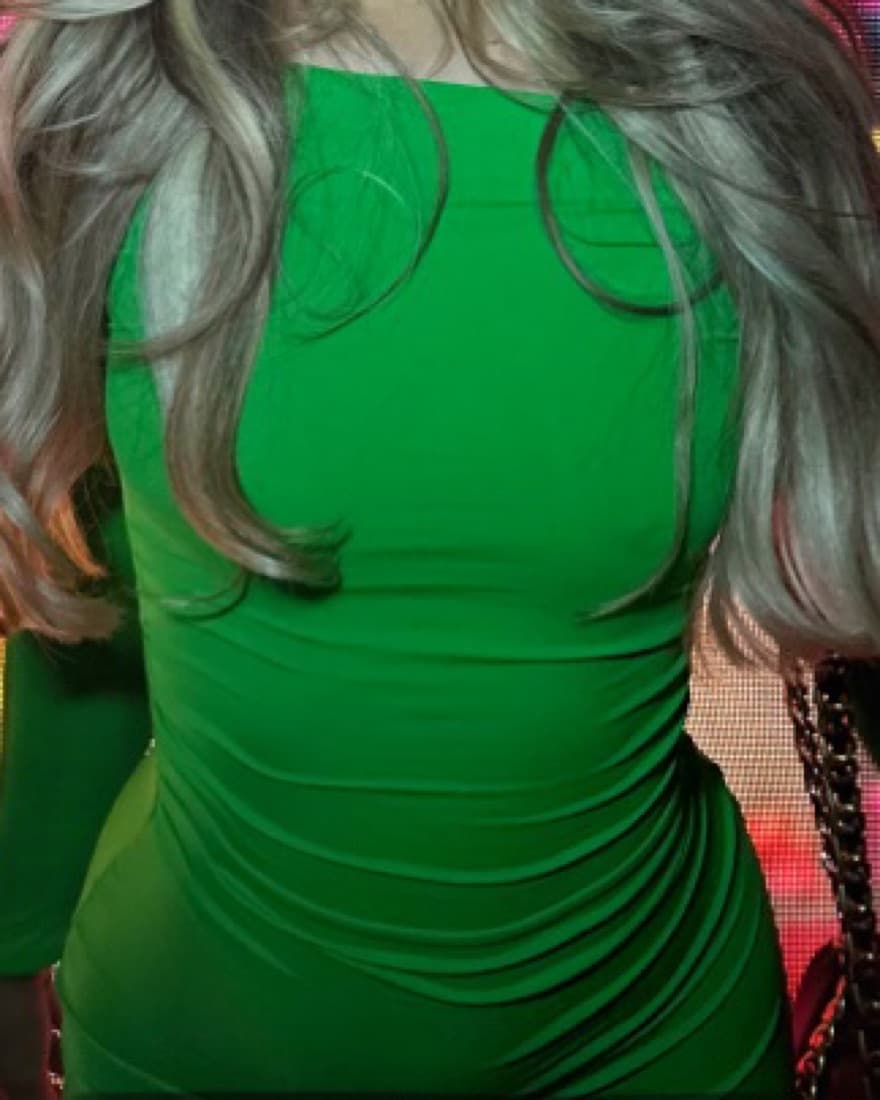 Green Off The Shoulder Maxi Dress  - Image 2