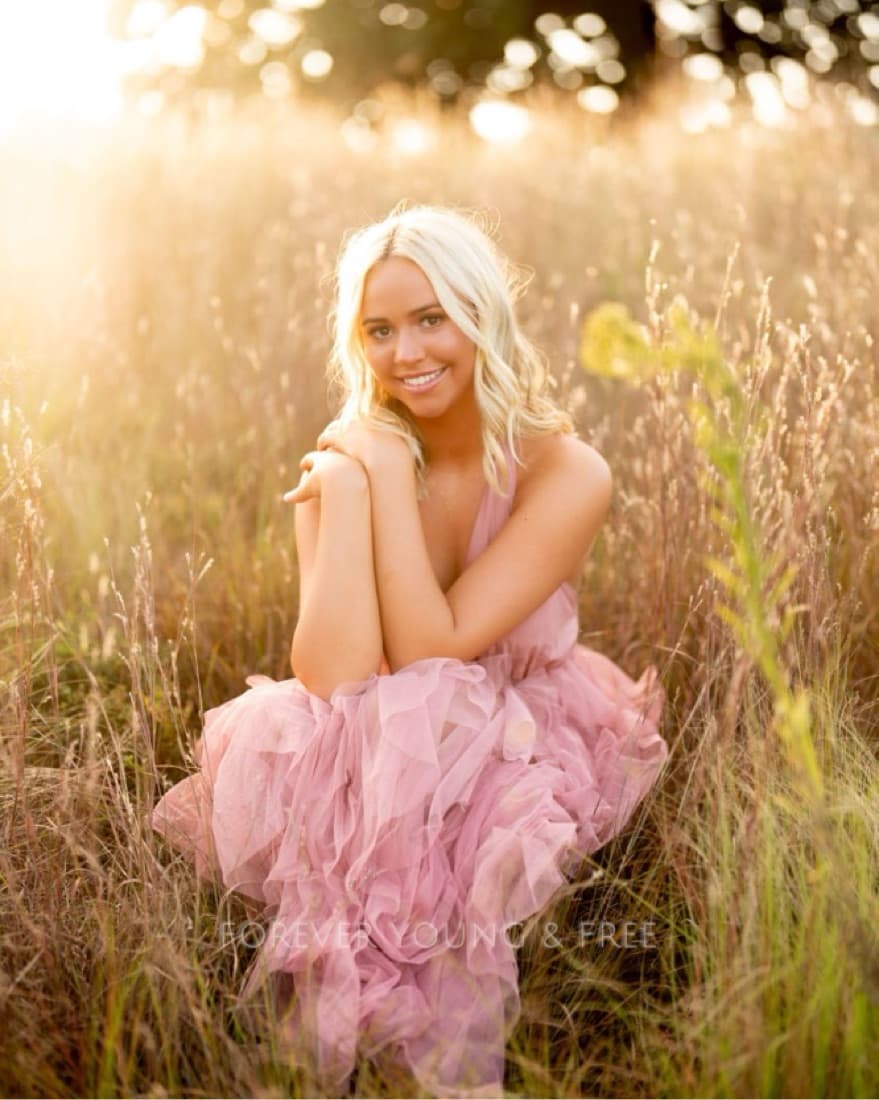 Maxi Halter Pink Dress Sheer - Image 3