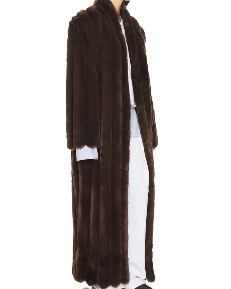 Helsa Irina Faux Fur Coat XXS/XS - Image 3
