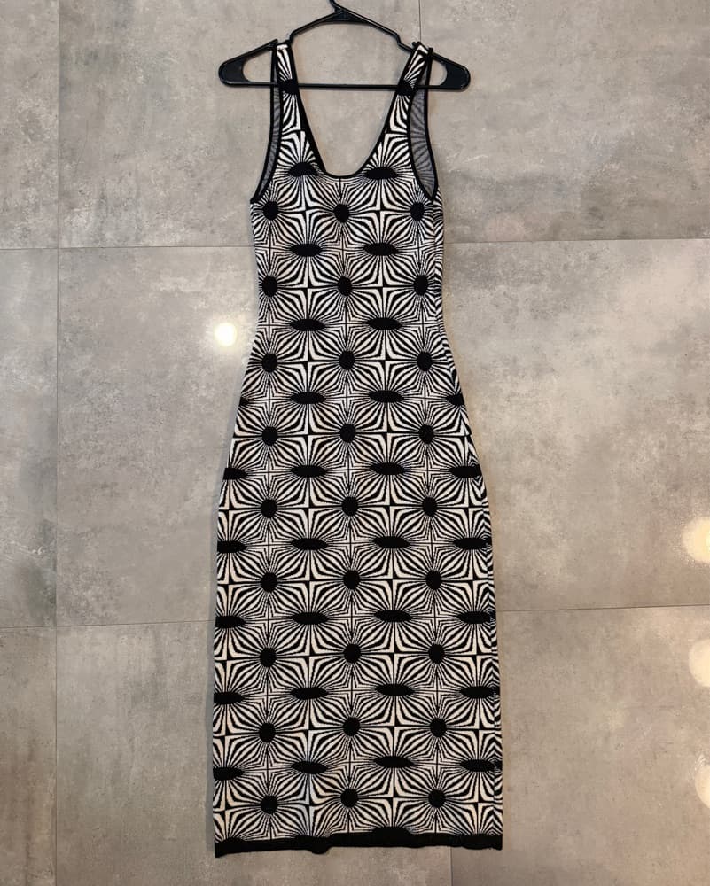 House Of Harlow 1960 Geo Knit Midi Dress - Image 6
