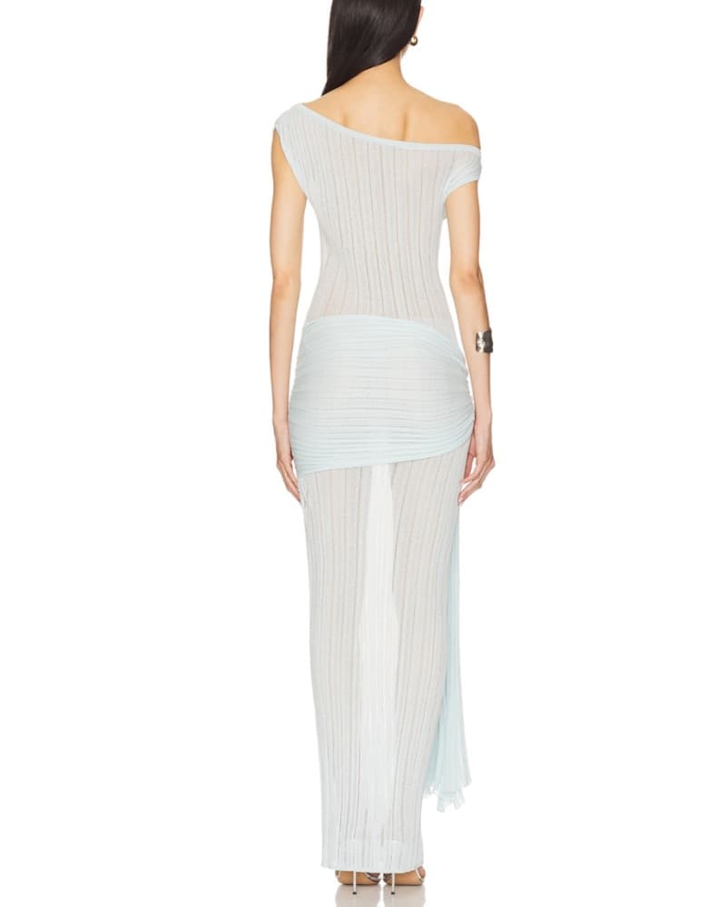 Camila Coelho Sheer Midi Knit Dress - Image 2