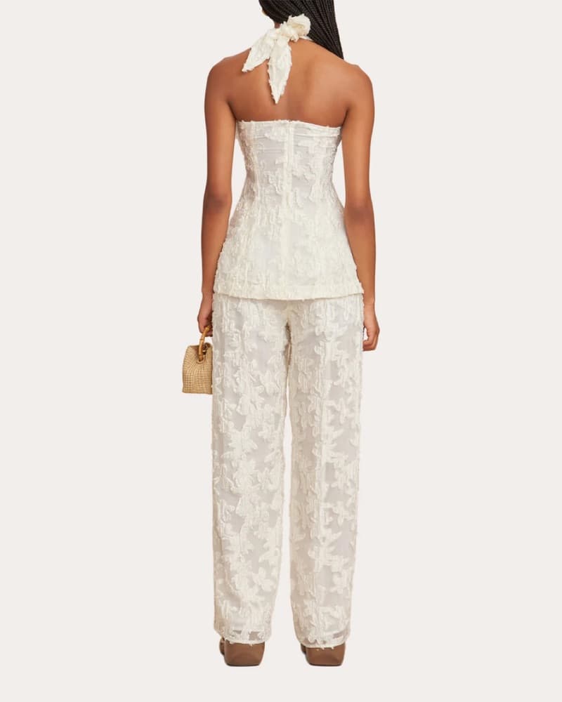 Cult Gaia White Floral Organza Set - Image 5