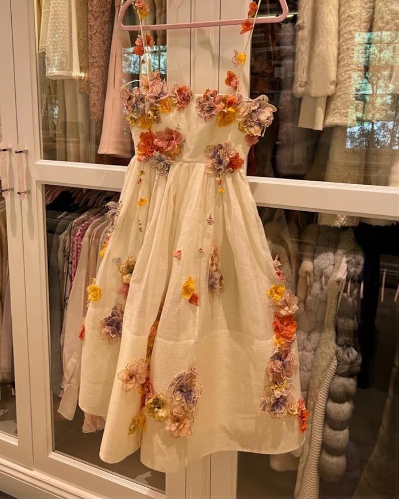 Zimmermann Floral Applique Midi Dress - Image 4