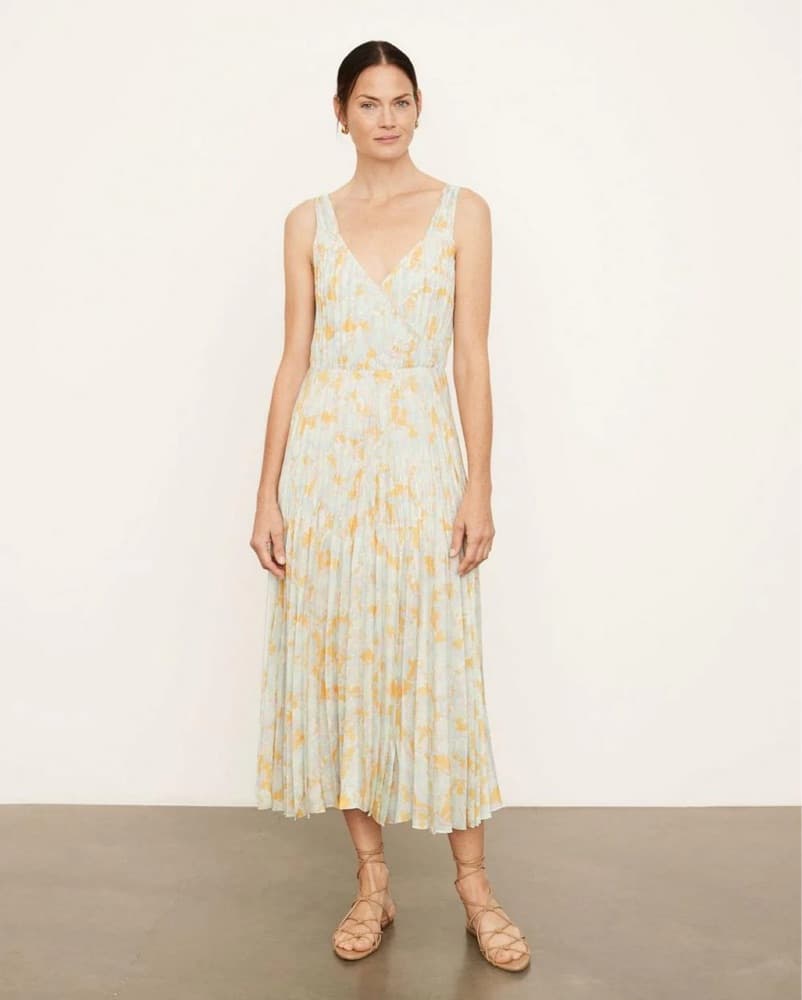 Vince Pleated Slip Dress - Image 2