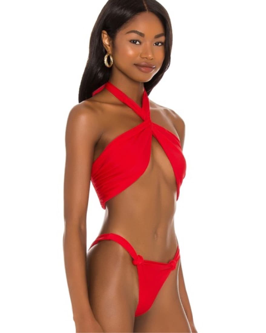Red Lovers and Friends Halter Bikini - Image 3