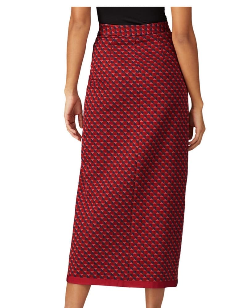 Rosetta Getty Patterned Midi Skirt - Image 3