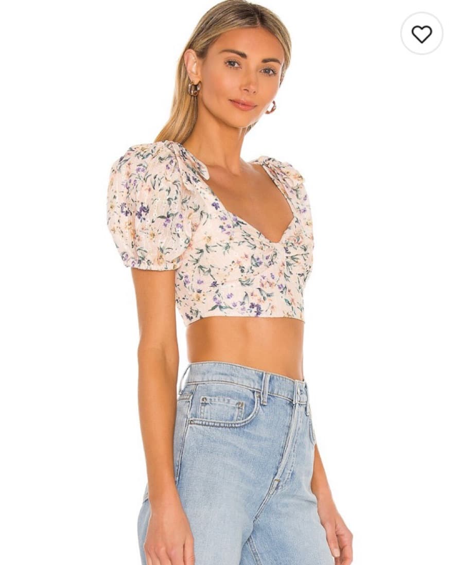 Lovers And Friends Floral Crop Top - Image 1