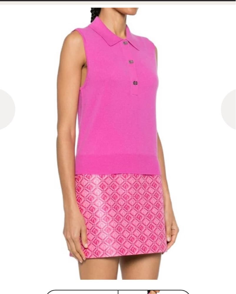 GANNI Wool & Cashmere Polo Tank  - Image 2