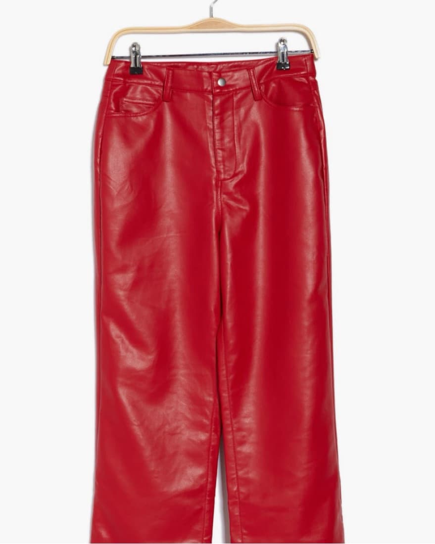 Red Leather Pants - Image 4