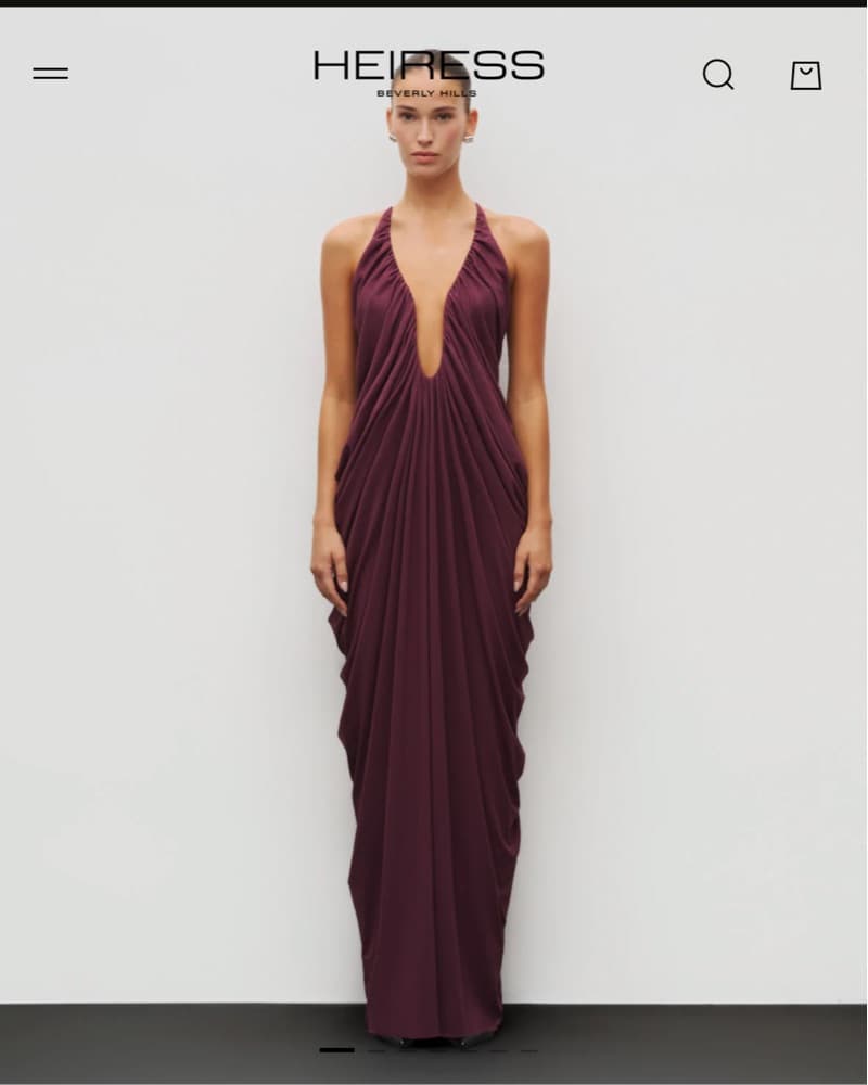 Red Wine Dress - Image 1