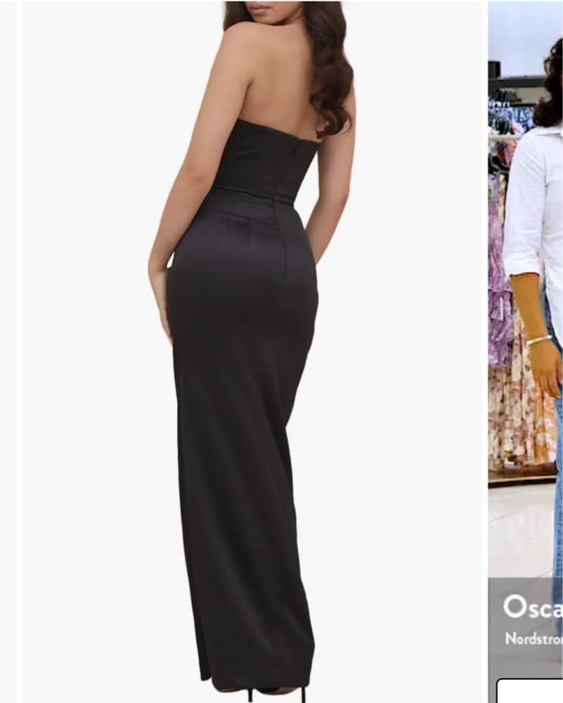 House Of CB Black Corset Formal Gown - Image 3