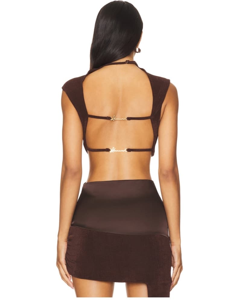 Brown Assymetric Two Piece Set - Image 4