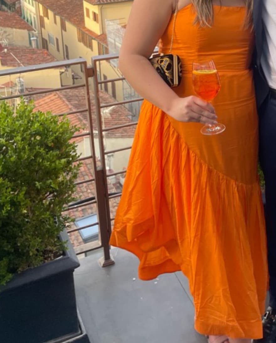 Orange Anthropologie Dress - Image 3