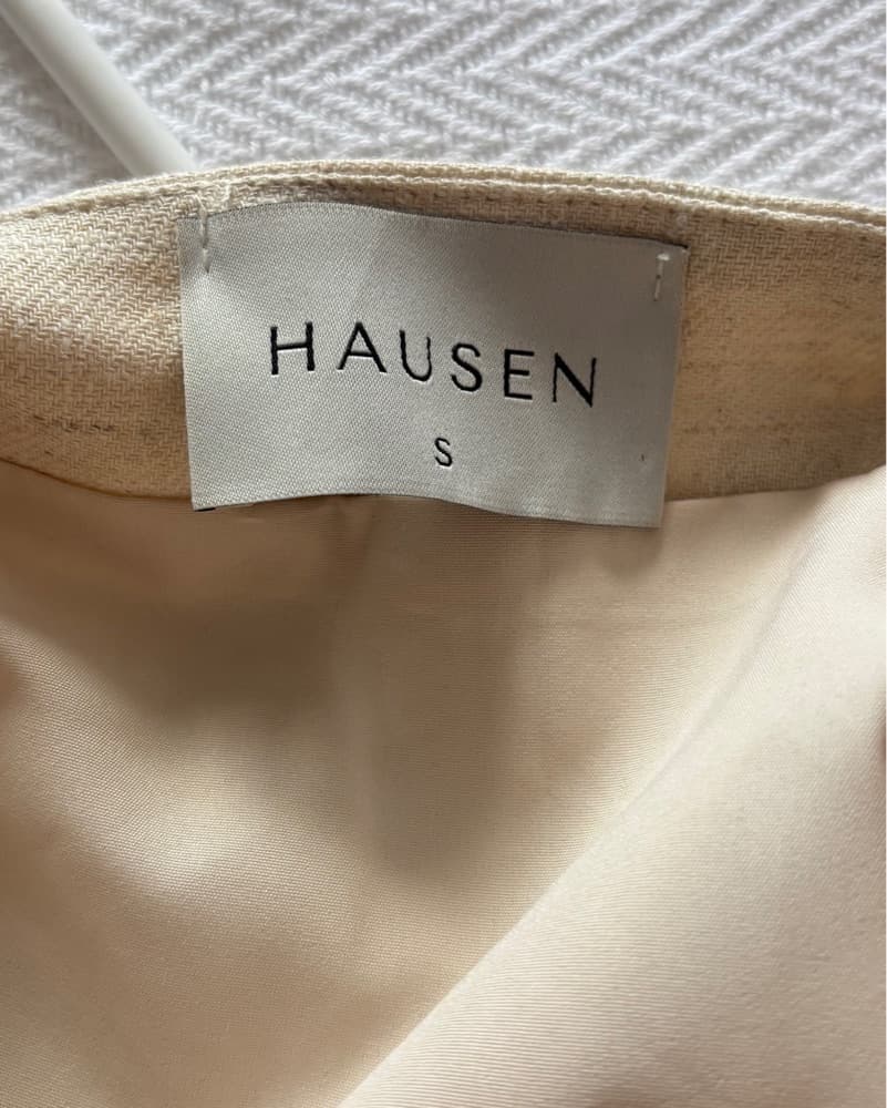 Hausen Cream Linen Button Dress - Image 2