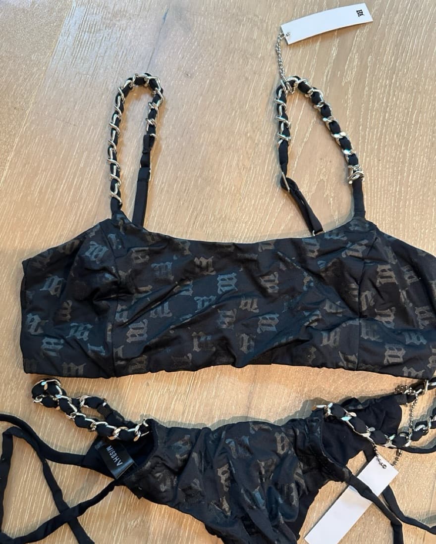 Black Chain Bikini Set - Image 3