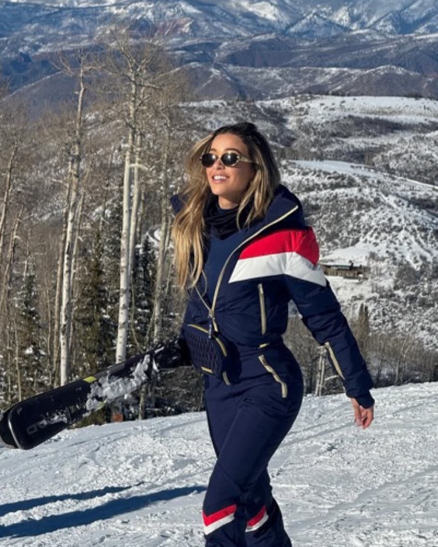 My Sunday Ski Chevron Navy Blue Ski Suit - Image 5