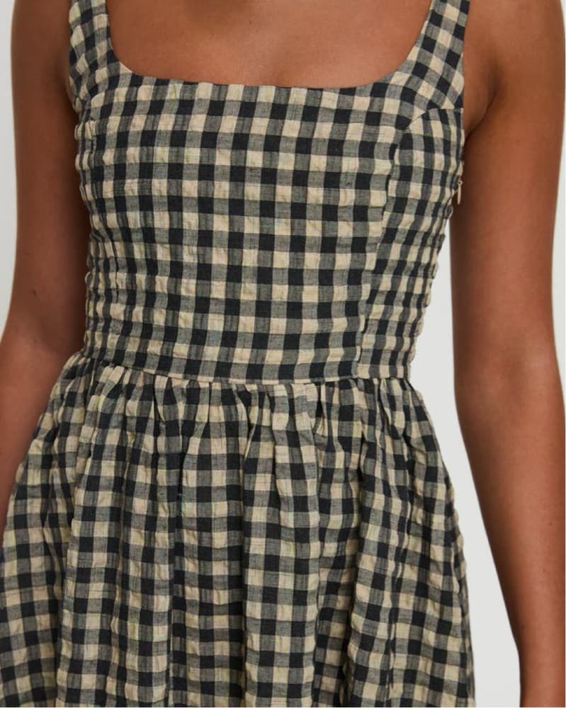 Gingham Maxi Dress - Image 4