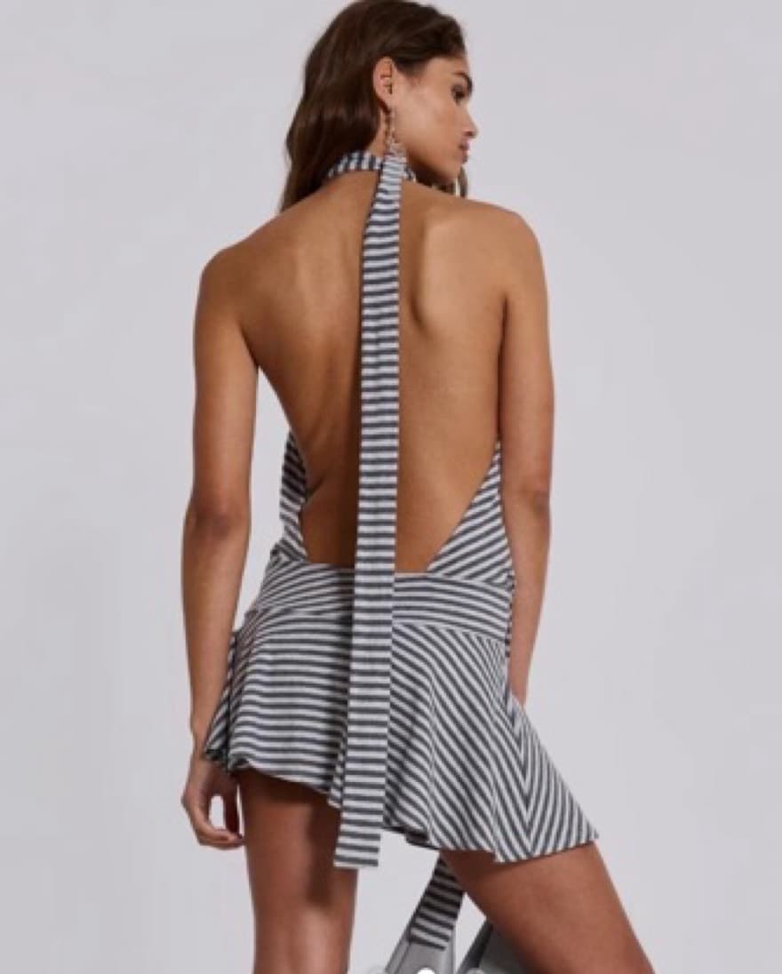 Jaded London Stipped Mini Dress - Image 2