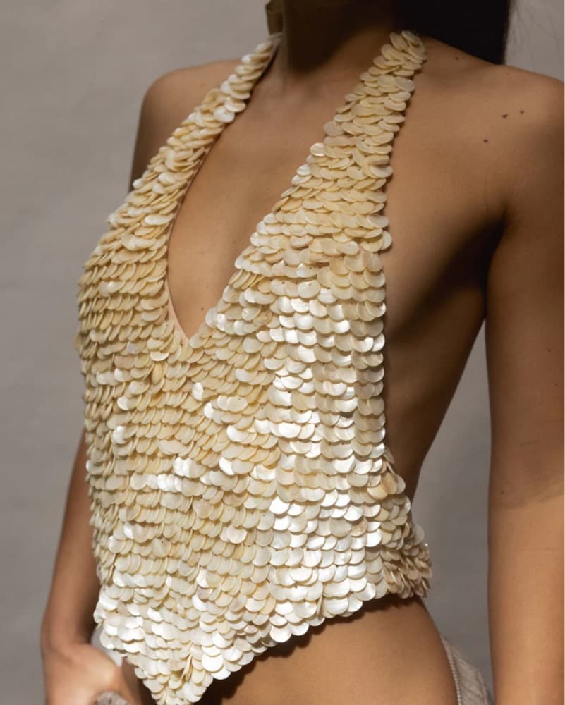 Stunning Seashell Sequin Halter - Image 5