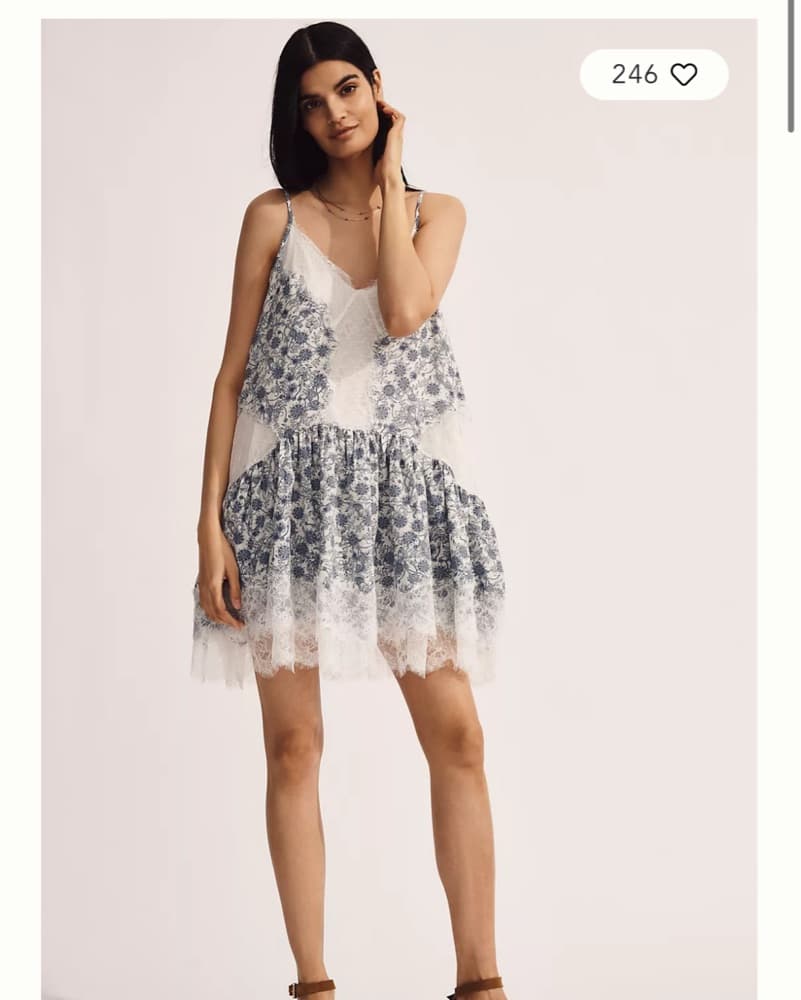 Anthropology Floral Lace Dress - Image 2