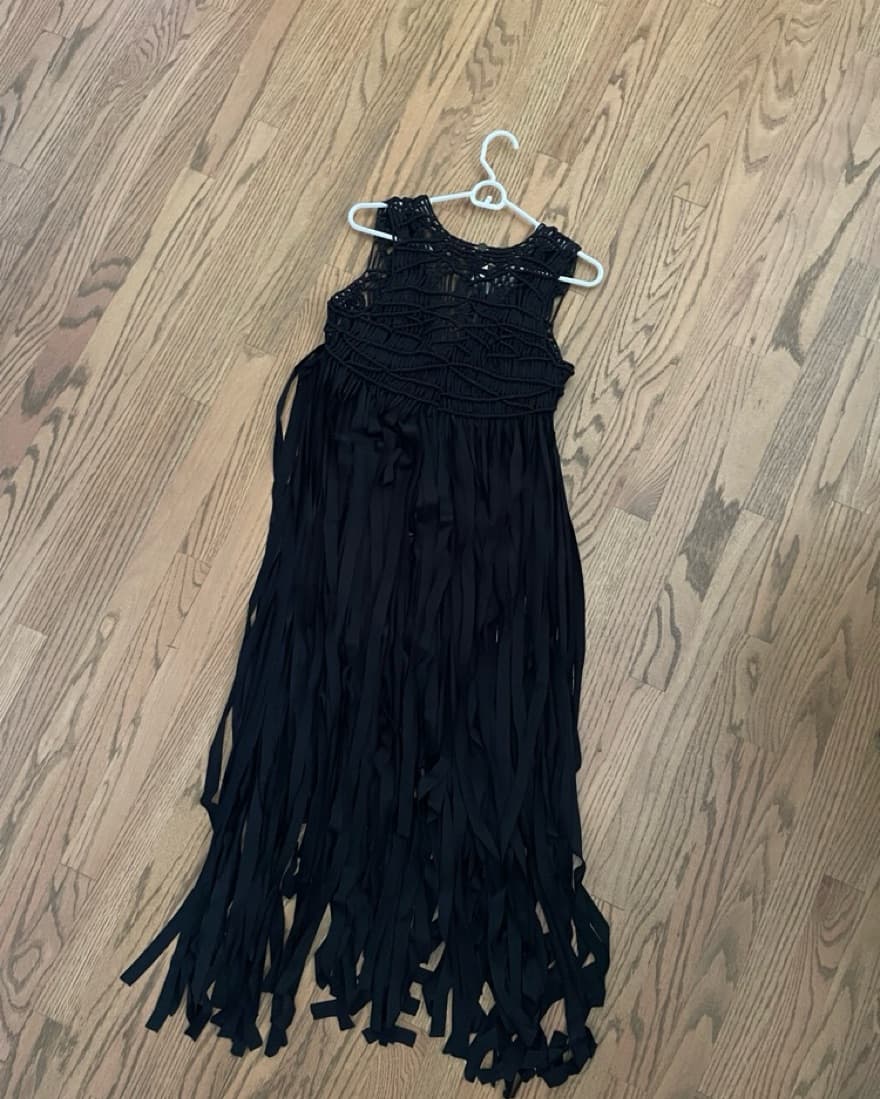 Crochet Fringe Cover Up Vest - Image 4