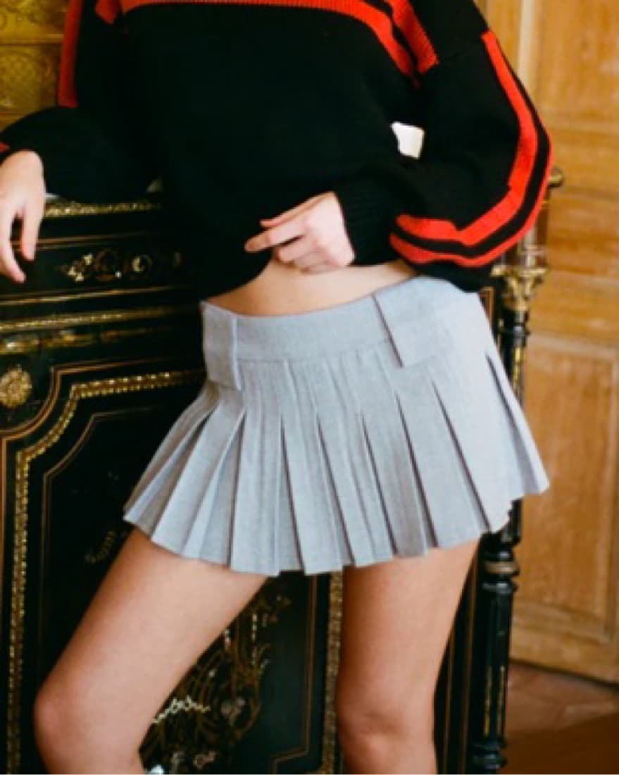 With Jean Low Rise Mini Skirt - Image 1