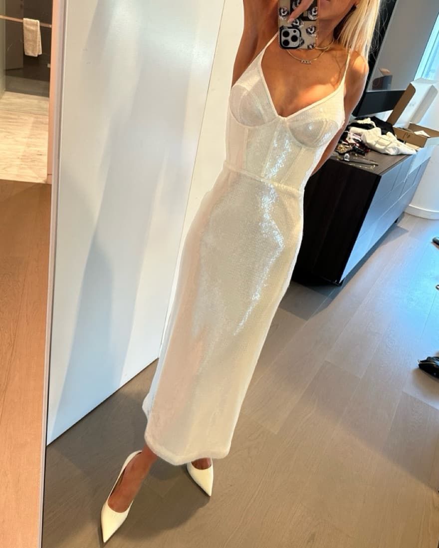 David Koma Sequined Midi Dress - Image 1