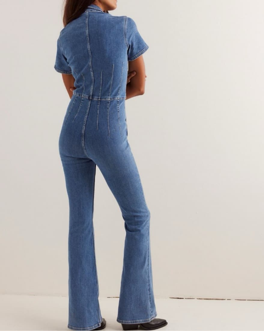 free people denim jumpsuit - Image 2