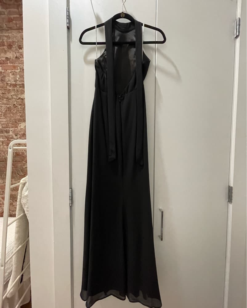 Elegant Black Halter Maxi Dress - Image 6